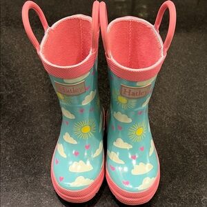 Hatley Kids' Sky EUC Size 7 Rain Boots